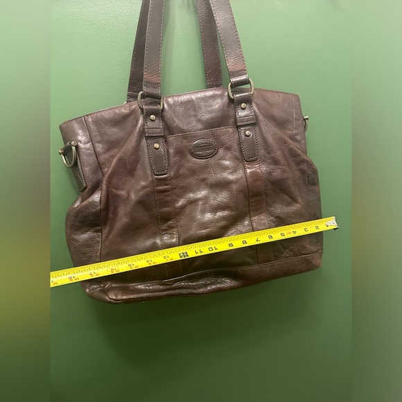 FOSSIL Vintage Work Tote ✨Rare✨ - Picture 5 of 15